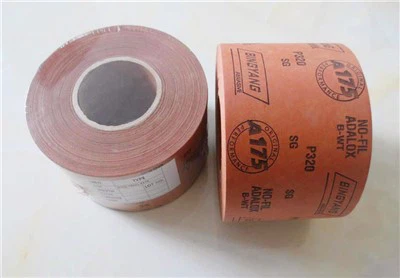 Rolo de papel abrasivo